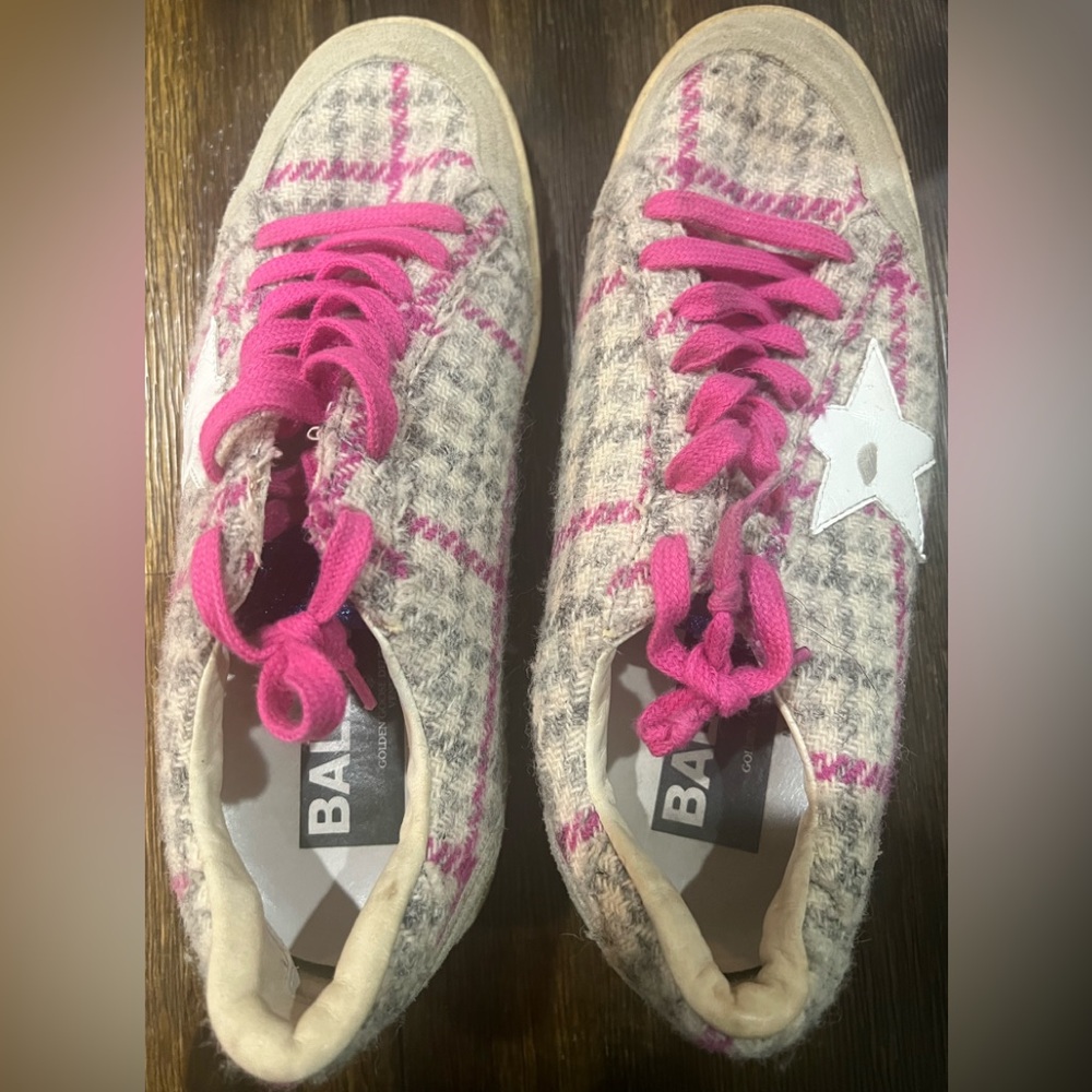 Golden Goose Tweed Printed Sneakers Size -39